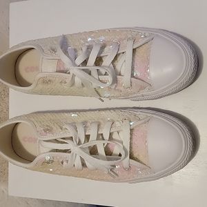 Women's Converse Chuck Taylor Low-top Peony Pink /multi/white size 8.